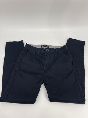 Quiksilver Classic Chino Khaki Men's 26 Black Minimalist School Uniform Workwear